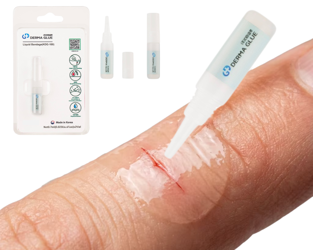 DermaGlue liquid bandage in use